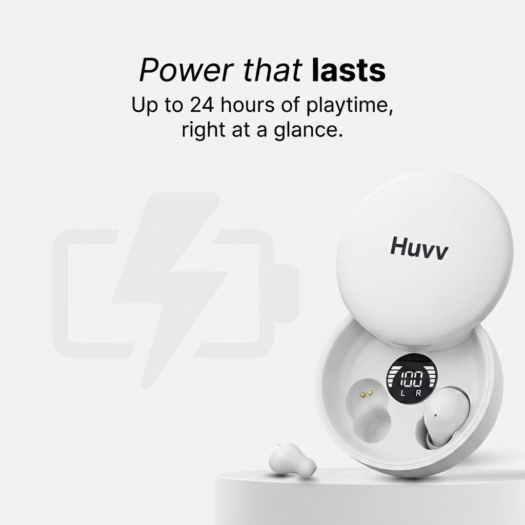 Huvv™ Air - Ultra-Light Earbuds