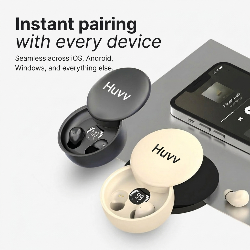 Huvv™ Air - Ultra-Light Earbuds